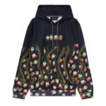 Top in soft hoodie fabric. Slightly looser fit and ribbing around the neckline, cuffs, and hem. Soft brushed inside.